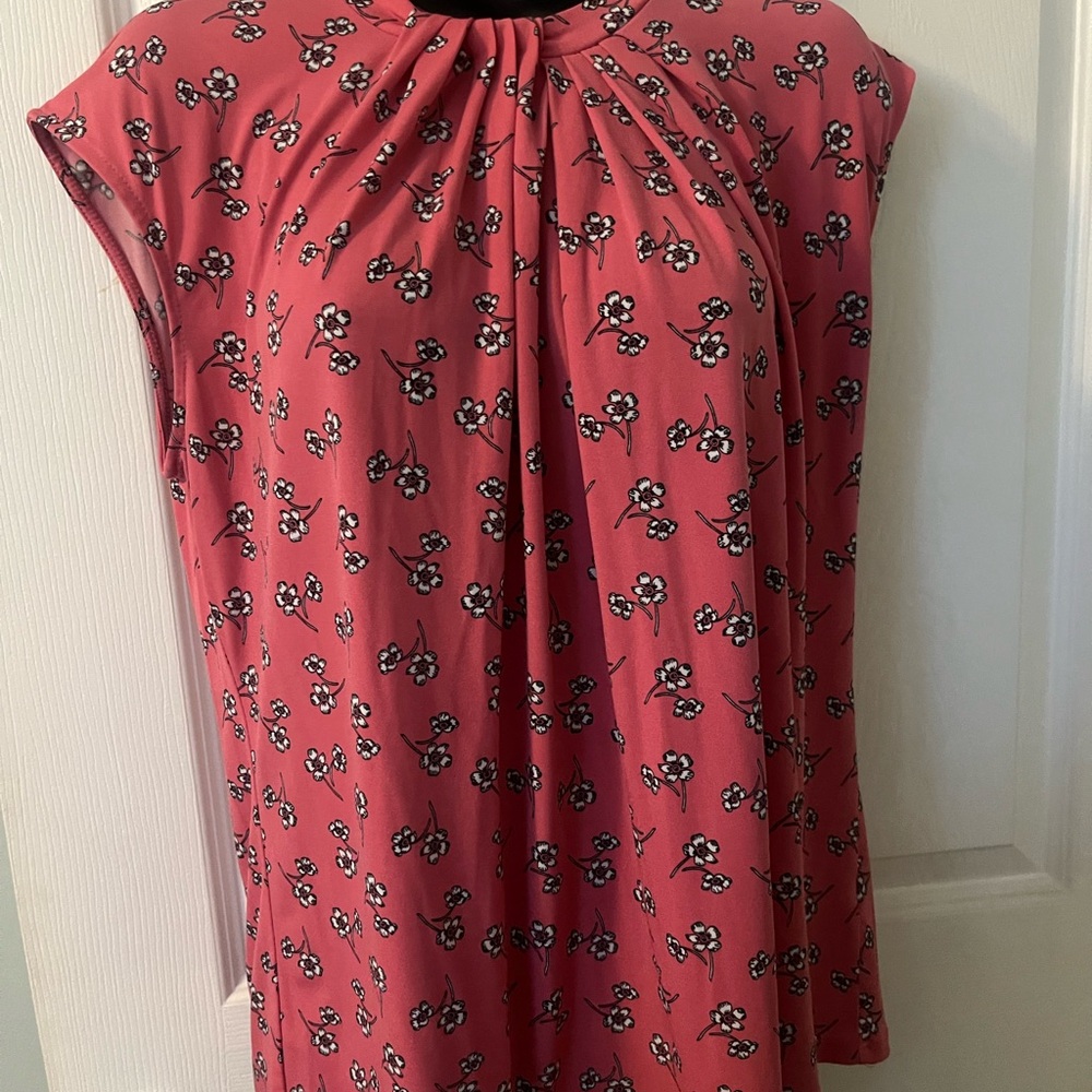 Liz Claiborne Pink Floral Blouse